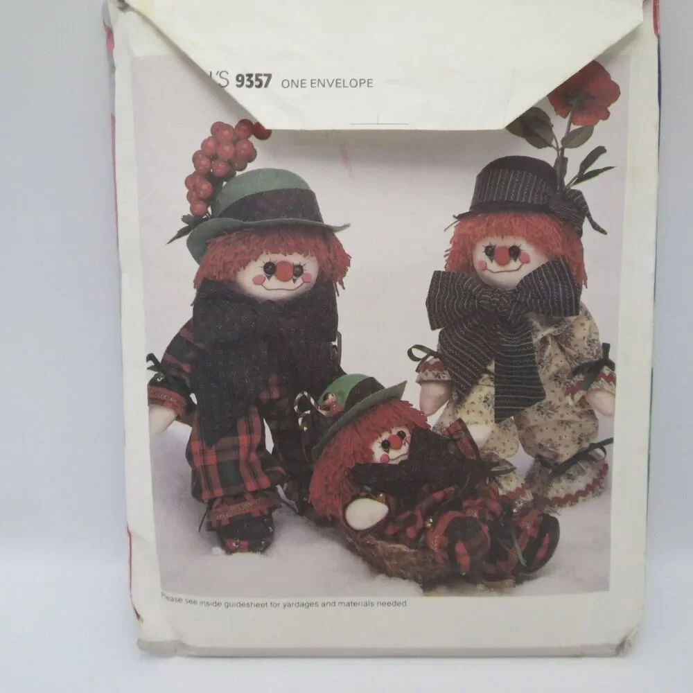 McCall's Crafts 9357 Clown Dolls Stuffed Animal 17